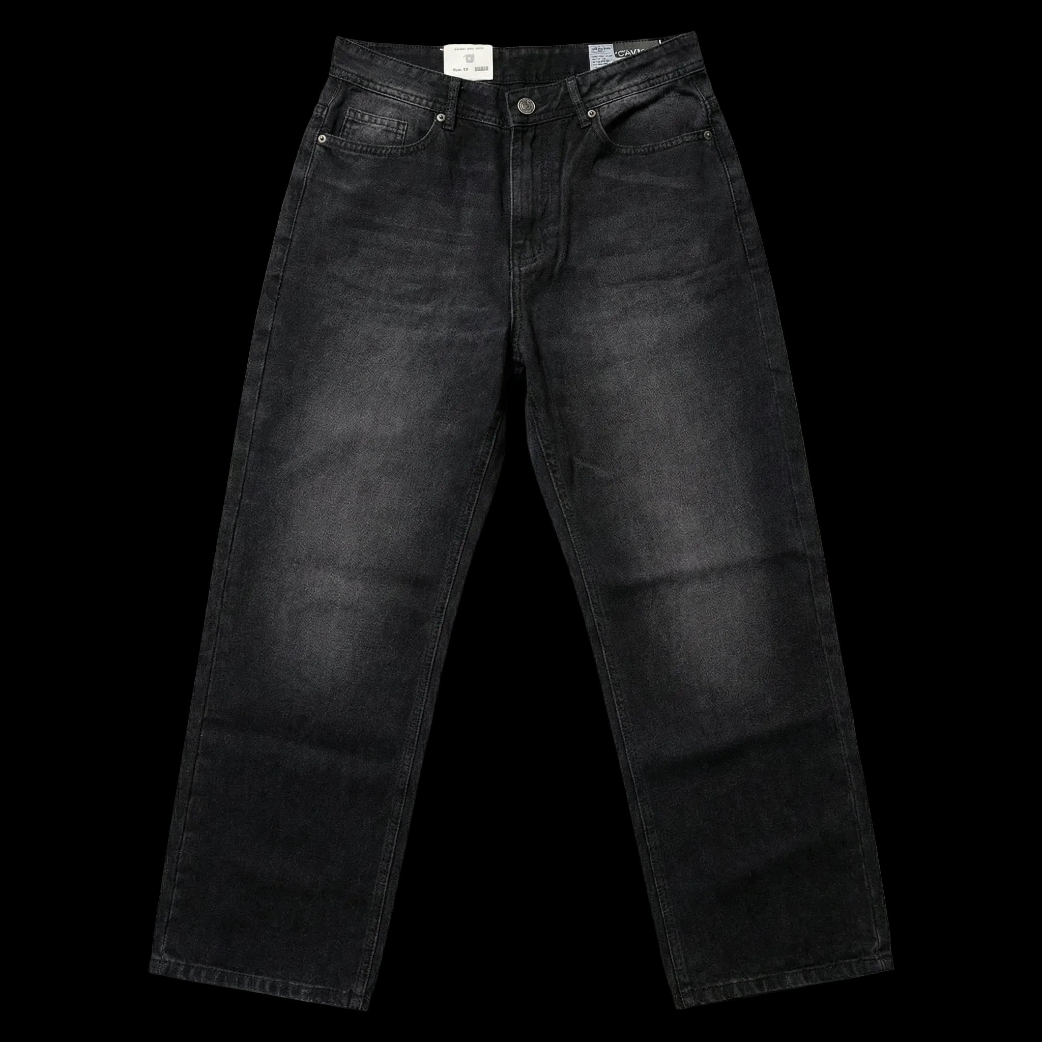 Black wide leg jeans